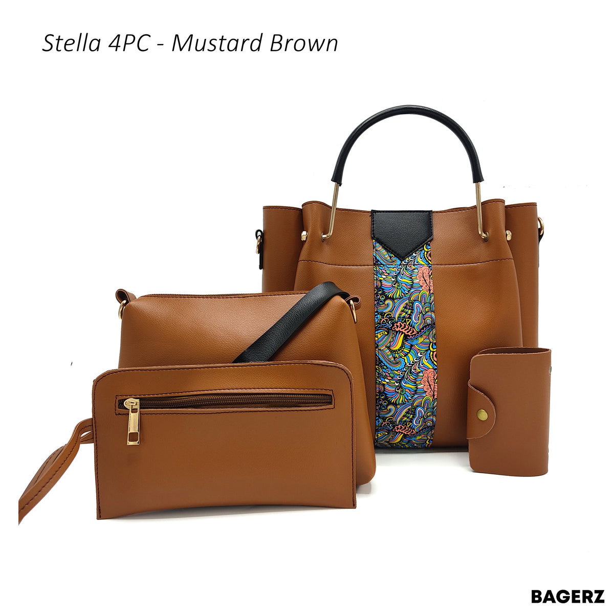 Stella 4PC - Mustard Brown