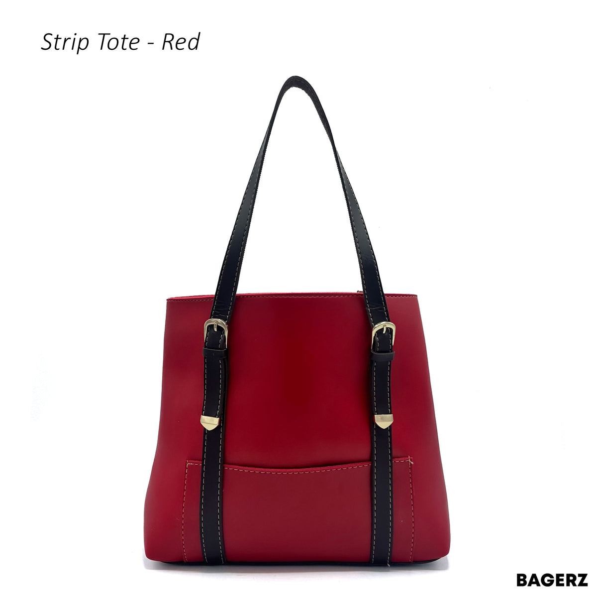 Strip Tote - Red