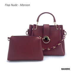 Flap Nude - Maroon